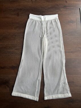 NEW Serra White Net Beach Pants  | Net Beach Pants | Swim Coverup |